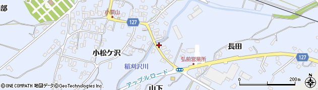 青森県弘前市小栗山小松ケ沢111周辺の地図