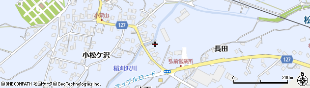 青森県弘前市小栗山小松ケ沢112周辺の地図