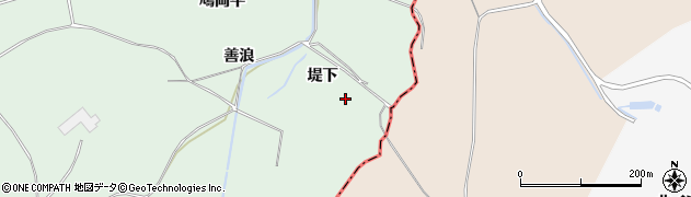 青森県五戸町（三戸郡）上市川（堤下）周辺の地図