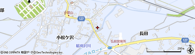 青森県弘前市小栗山小松ケ沢113周辺の地図