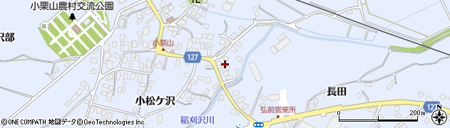 青森県弘前市小栗山小松ケ沢119周辺の地図
