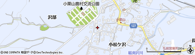 青森県弘前市小栗山小松ケ沢218周辺の地図