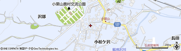 青森県弘前市小栗山小松ケ沢200周辺の地図