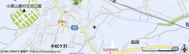 青森県弘前市小栗山小松ケ沢101周辺の地図