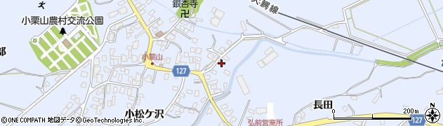青森県弘前市小栗山小松ケ沢122周辺の地図