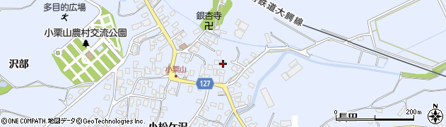 青森県弘前市小栗山小松ケ沢125周辺の地図