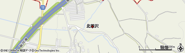 青森県弘前市薬師堂（北熊沢）周辺の地図