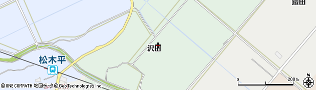 青森県弘前市清水森（沢田）周辺の地図