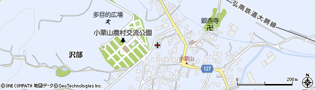 青森県弘前市小栗山小松ケ沢186周辺の地図