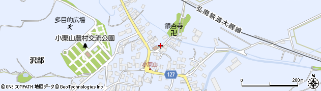 青森県弘前市小栗山小松ケ沢160周辺の地図