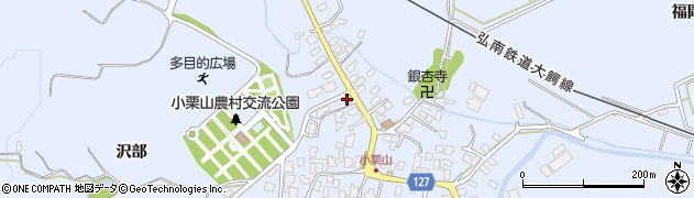 青森県弘前市小栗山小松ケ沢184周辺の地図