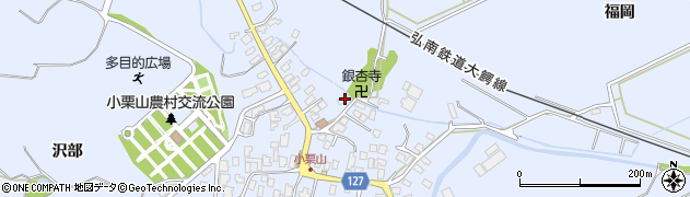 青森県弘前市小栗山小松ケ沢166周辺の地図
