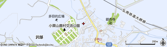青森県弘前市小栗山小松ケ沢183周辺の地図