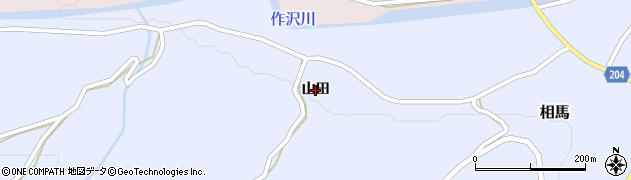 青森県弘前市相馬（山田）周辺の地図