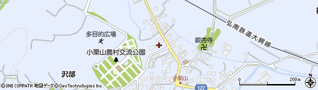 青森県弘前市小栗山小松ケ沢182周辺の地図