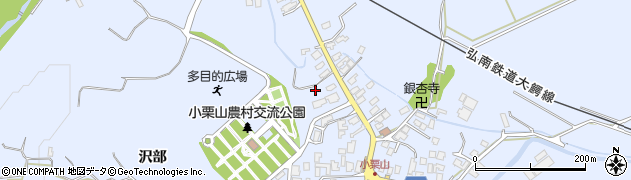 青森県弘前市小栗山小松ケ沢181周辺の地図
