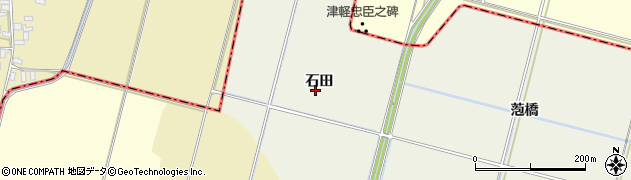 青森県弘前市薬師堂（石田）周辺の地図