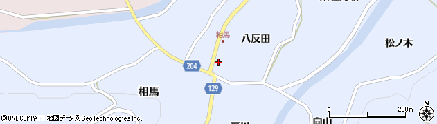 青森県弘前市相馬八反田21周辺の地図