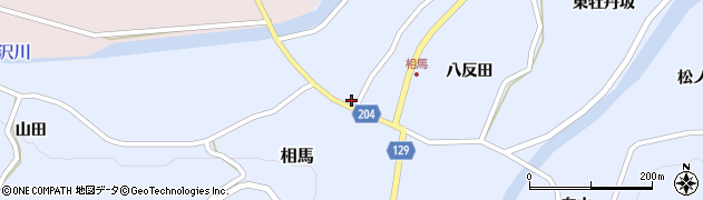 青森県弘前市相馬八反田3周辺の地図