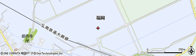 青森県弘前市小栗山福岡周辺の地図