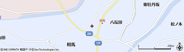 青森県弘前市相馬八反田8周辺の地図