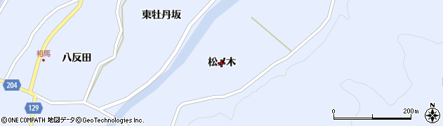 青森県弘前市相馬（松ノ木）周辺の地図