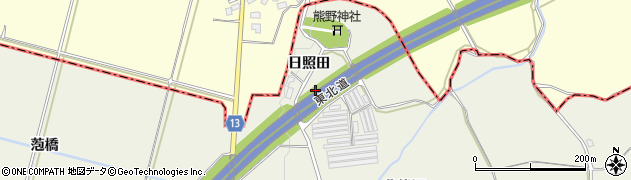 青森県弘前市薬師堂日照田周辺の地図
