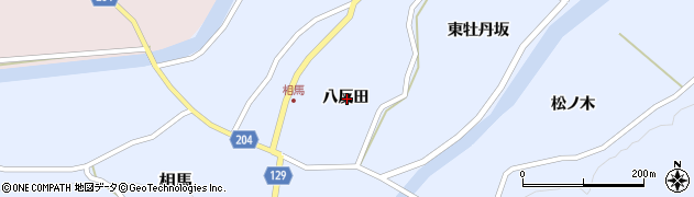 青森県弘前市相馬八反田周辺の地図