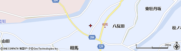 青森県弘前市相馬八反田7周辺の地図