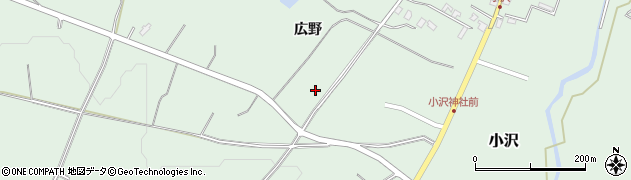 青森県弘前市小沢広野223周辺の地図