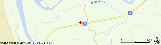 青森県中津軽郡西目屋村田代周辺の地図