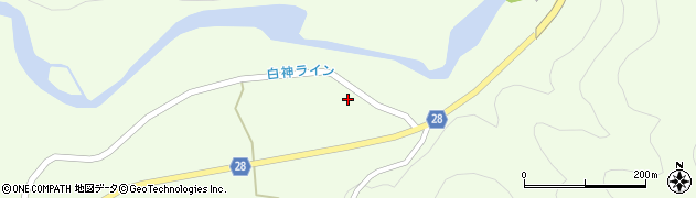 青森県中津軽郡西目屋村田代8周辺の地図