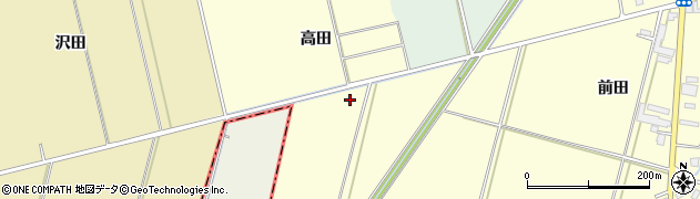 青森県平川市高畑（高田）周辺の地図