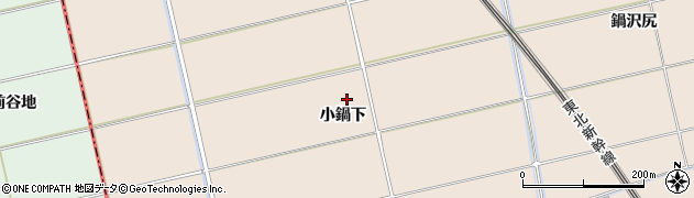 青森県八戸市市川町（小鍋下）周辺の地図