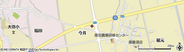 青森県平川市原田今井113周辺の地図