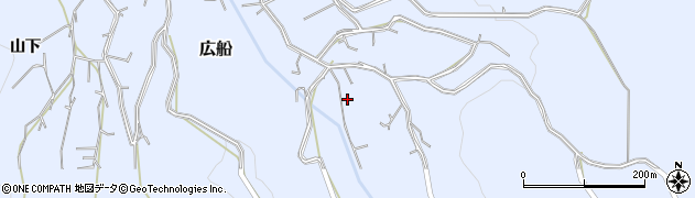 青森県平川市広船広沢300周辺の地図