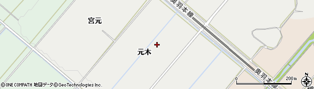 青森県弘前市松木平（元木）周辺の地図