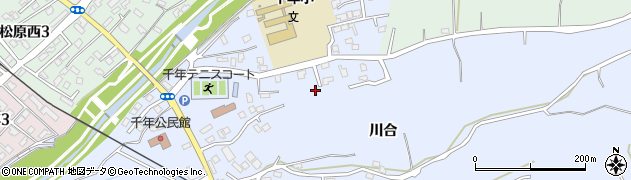 青森県弘前市小栗山（川合）周辺の地図
