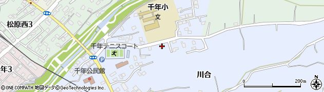 青森県弘前市小栗山川合56周辺の地図