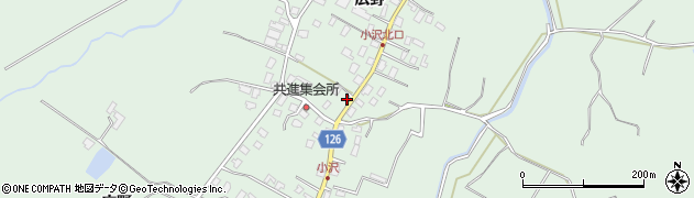 青森県弘前市小沢広野128周辺の地図