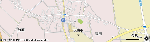 青森県平川市大坊福田23周辺の地図
