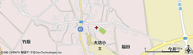 青森県平川市大坊福田24周辺の地図