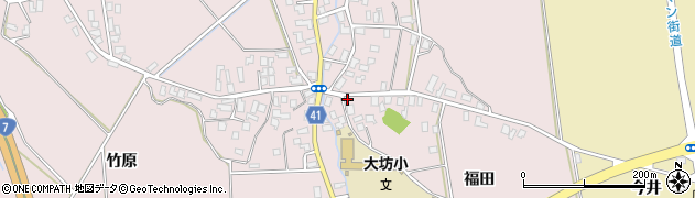 青森県平川市大坊福田26周辺の地図