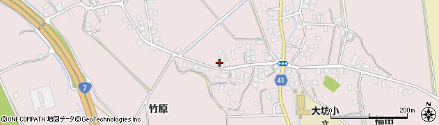 青森県平川市大坊竹内105周辺の地図