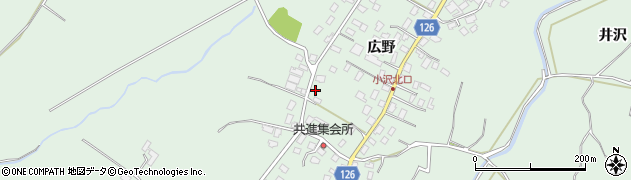 青森県弘前市小沢広野126周辺の地図