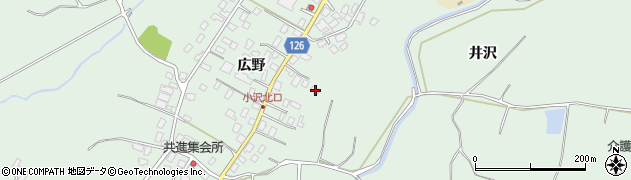 青森県弘前市小沢広野208周辺の地図