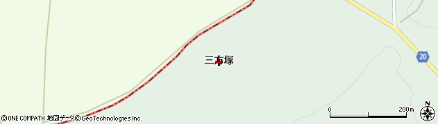 青森県五戸町（三戸郡）上市川（三方塚）周辺の地図