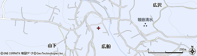 青森県平川市広船広沢358周辺の地図
