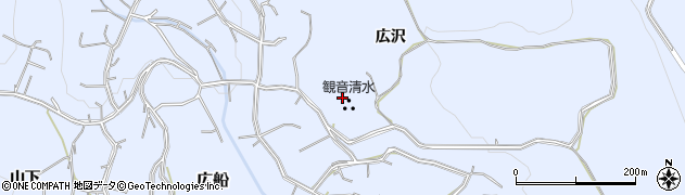 青森県平川市広船広沢89周辺の地図