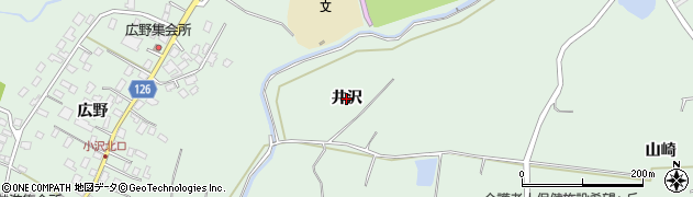 青森県弘前市小沢（井沢）周辺の地図